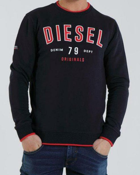 Diesel Sweashirt for men פוטר דיזל לגבר לוגו באמצע